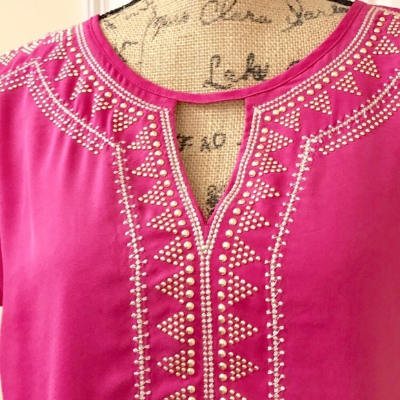 miami | Indie inspired Embellished Pink Blouse 👚 - Picture 2 of 7